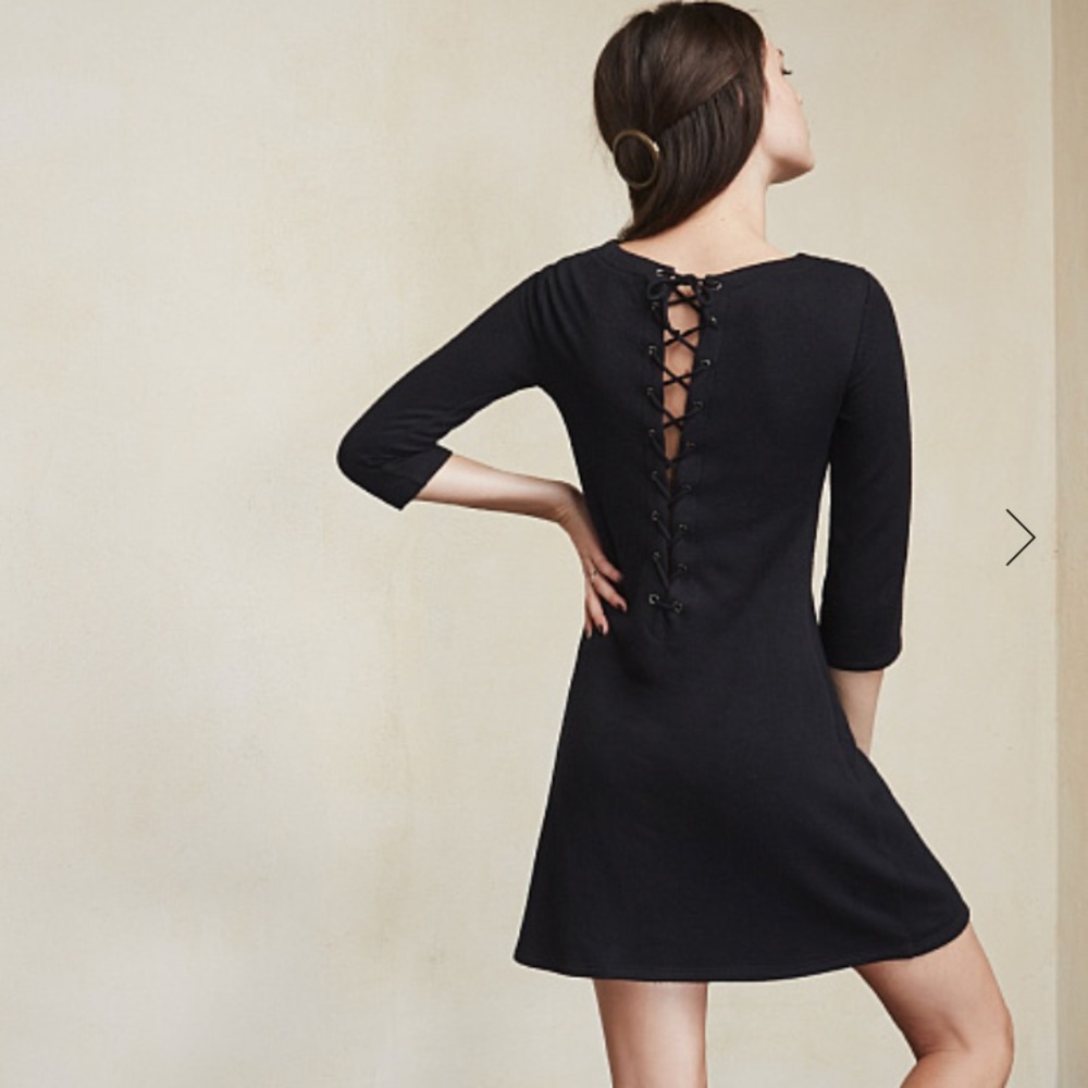 Lace up back Reformation dress